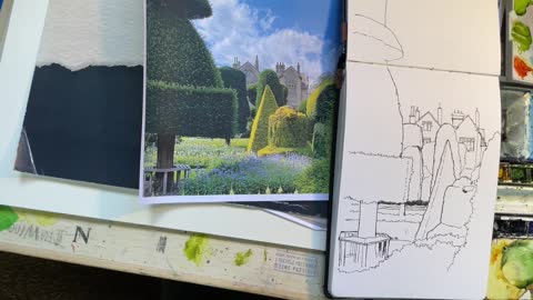 LEVENS HALL watercolour stage HD-2