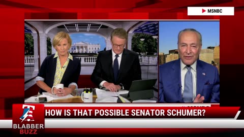 How Is That Possible Senator Schumer?