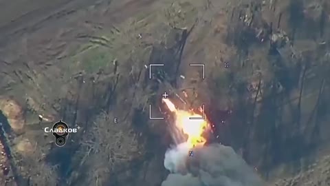 Footage of the Lancet kamikaze drones operating on enemy equipment and artillery