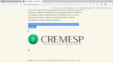 CREMESP – Conselho Regional de Medicina do Estado de São Paulo lança campanha em Defesa da Lei