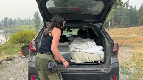 SUV Camper Setup (no tools needed)