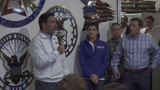 Gov. DeSantis says he is in 'good position' because he is only veteran running