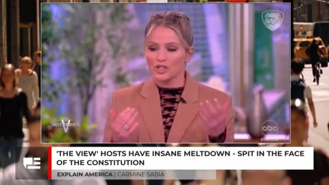 'The View' Hosts Have Insane Meltdown - Spit In The Face Of The Constitution