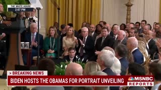 Barack Obama Thanks Biden For 'Faith In Our Democracy' At White House Portrait Unveiling