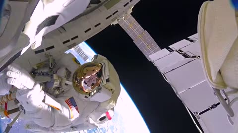 Astronauts accidentally lose a shield in space