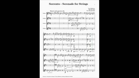 Tony Matthews - Sorrento: Serenade for Strings