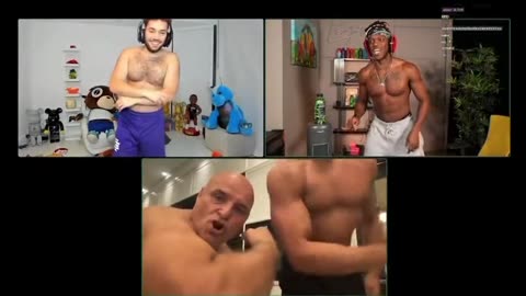 Adin Ross, KSI & Tommy Fury STRIPPING during Live Stream