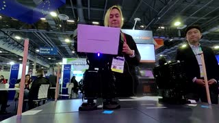 Tiny AI robot teaches about scalable tech at CES