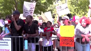 Protests erupt outside NRA convention