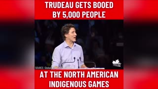 Canadian prime minister Justin Trudeau booed by thousands at the North American Indigenous games