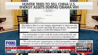 JUST IN: Hunter busted attempting to sell US energy assets to China..