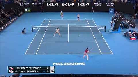 🎾Krejcikova_Siniakova v Aoyama_Shibahara 🎾Extended Highlights _🇦🇺 Australian Open 2023 Final👍