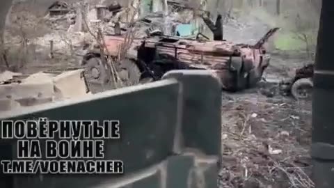 Damaged AFU BTRs, BMP-1s and Kozak-2s in Belogorovka - Ukraine War Combat Footage