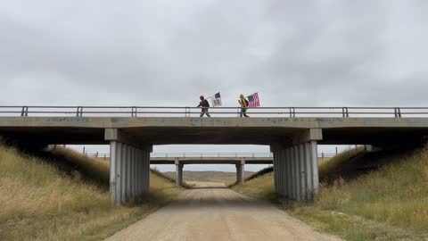 #TheLongWalkUSA: I-90 Overpass in Wyoming