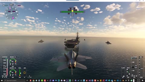 F18 Hornet Carrier Landing - Practice Makes Perfect!