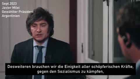 Der argentinische Präsident @JMilei erklärt Kampf gegen Sozialismus