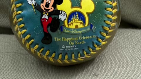 Walt Disney World Happiest Celebration on Earth Mickey Mouse Collectible Baseball #shorts