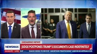 Joining Carl Higbie on Newsmax to Discuss President Trump's Postponed Trial