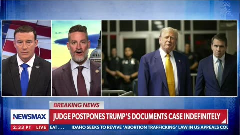 Joining Carl Higbie on Newsmax to Discuss President Trump's Postponed Trial
