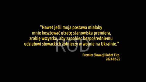 🚨 ... oświadczenie premiera Słowacji ....