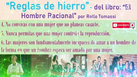 Reglas de Hierro 💕 del libro: “El Hombre Racional” (Rollo Tomassi) ♂♀⚤💕💘