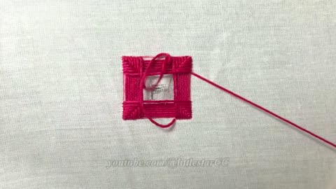 Embroider a Simple Square Pattern to Mend Holes in Clothing