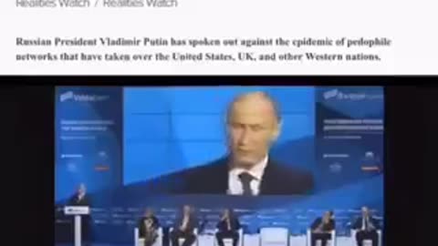 Putin "the WEST is controlled by Satanic P**ophiles