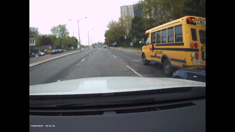 BMW Crashes Into School Bus