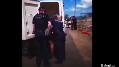 "This Is GENOCIDE!" Brutal Australian Cops Violently Haul Off Aboriginal Elder To Concentration Camp