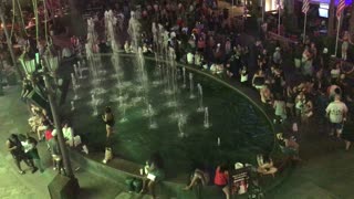 Drunk Girl Jumps In Fountain Guy Joins Her Gets Busted