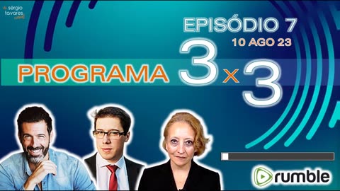 🎙️ PROGRAMA "3 X 3" - Episódio 7 - Vacinas covid; Chemtrails; Joana Marques (10/08/2023)