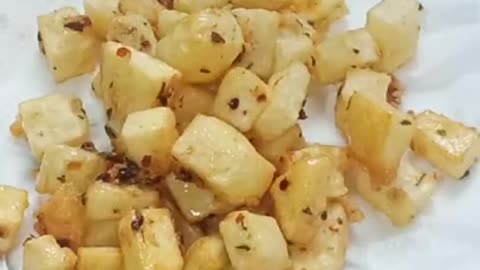 Garlic potatoes bites