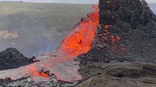 Volcanic Eruption in Geldingadalur Iceland