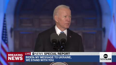 Biden delivers remarks on Ukraine crisis from Warsaw | ABC News