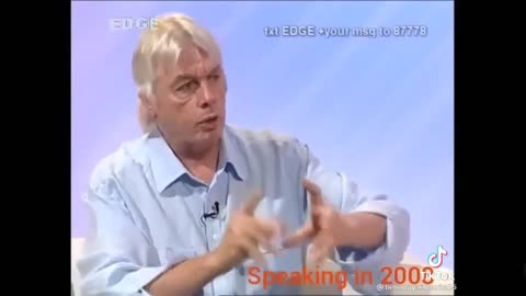 A 2008 video clip of David Icke predicting the future