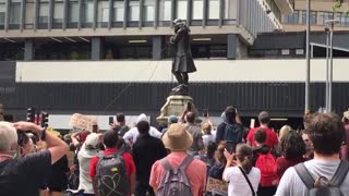 Pulled down the statue of merchant slave trader Edward Colston in Bristol