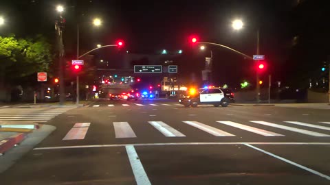 Police Pursuit Ends in Los Angeles
