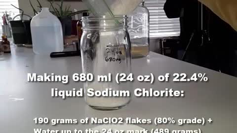 1I. MMS QUICK-VIDS: How to make 24 oz of materials for Chlorine Dioxide in under 5 minutes (See Correction in Description)