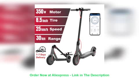 ❤️ EU UK Stock Electric Scooter Folding 36V 350W Motor 25km/h Long Range 8.5 Inch Kick Scooter