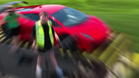 Lamborghini fully destroyed