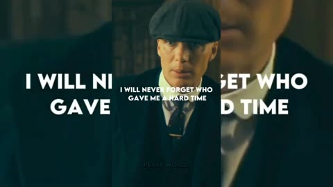 I WILL NEVER FORGET ~ THOMAS SHELBY || QUOTES #shorts #quotes #peakyblinders