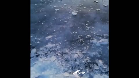 Bungling Drunk Russian Trapped Under Ice In Shock Video