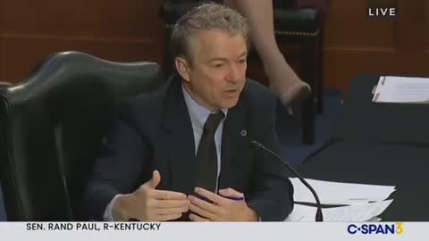 Sen. Rand Paul to Dr. Fauci