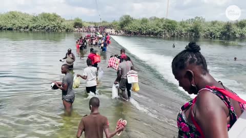 Haitian migrants hope to cross US border at Del Rio, Texas | USA