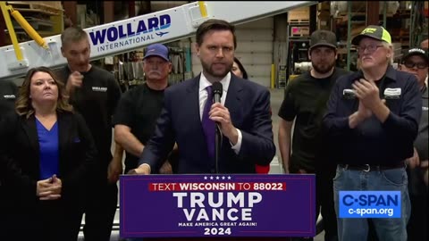 JD Vance Campaigns in Eau Claire, Wisconsin