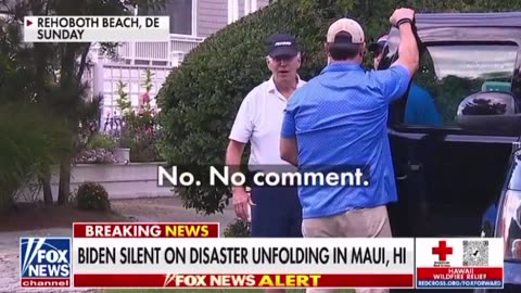 Joe Biden Won't Comment On Deadly Wildfires In Maui