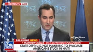 USA: State Department Spokesman: they are not "actively planning" evacuation of Americans in Haiti!