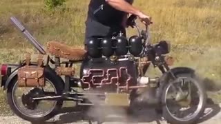 Steam powered motorcycle