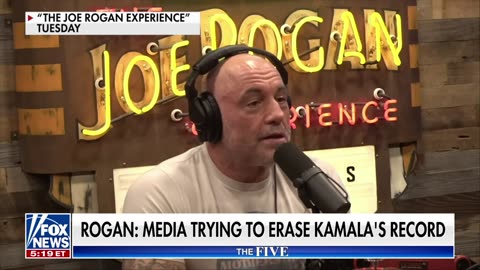 'The Five' Joe Rogan slams media working to erase Kamala Harris' radical record