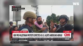 CNN’s Sara Sidner is accosted by a person in the West Bank